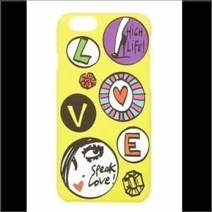 (❤️) Pink lip eyelash Love heart iPhone 6 case